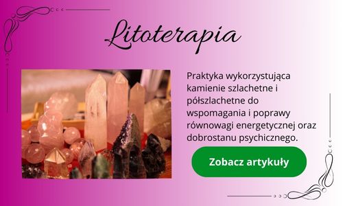 Litoterapia - różne minerały leżące na stole