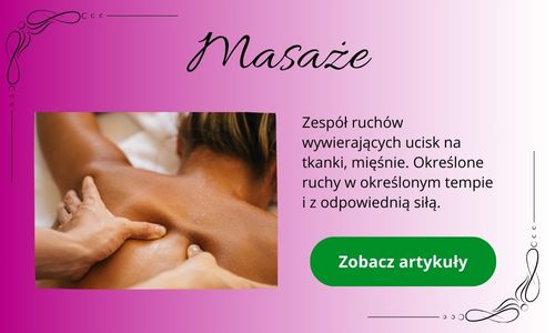 Masaże - dłonie masujace plecy