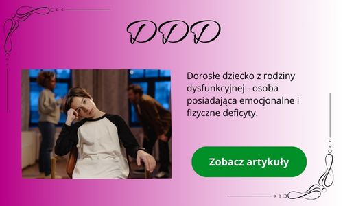 DDD - nastolatek podpierający głowę dłonią, a w tle kłócą się rodzice